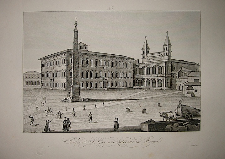 Corsi S. Piazza di S. Giovanni Laterano in Roma 1845 Firenze